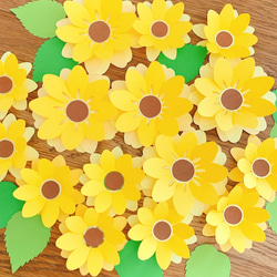 【一点もの】ひーちゃん☆ひまわりの飾り 向日葵（ひまわり）の押し花インテリア2 その他インテリア雑貨