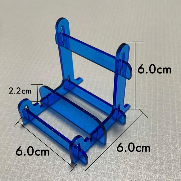 スマホスタンド　スマートフォンホルダー　スマホ台　組み立て式　カラフル　★アクリル板★レーザー刻印 8枚目の画像