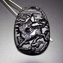 イーグル手彫り シルバー925トップ k18、4点加工 ハンドメイド