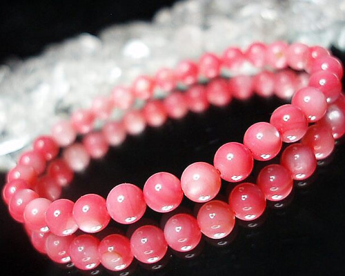 一点物 天然石 ハンドメイドブレス ピンクガーデン 淡水パール