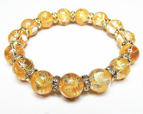 チャロアイト天珠❇天珠ブレスレット⭐龍神λ天然水晶⭐手彫り⭐諏訪大社 チャロアイト天珠❇天珠ブレスレット⭐龍神λ天然水晶⭐手彫り⭐諏訪