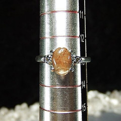 石街ルチルクオーツ天然石指輪リング指輪サイズ13号U0026 2枚目の画像