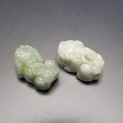 レア！翡翠タイガー置物