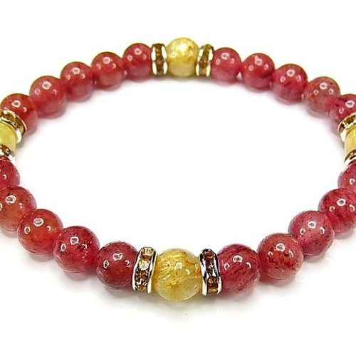 【当店一番人気】 〇金彫四神水晶〇クォーツ天然石ブレスレット内径15.5cm±5mm ブレスレット・バングル
