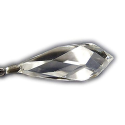 天然石AAA本水晶ペンダントトップステンレス金具オリジナルカット石街