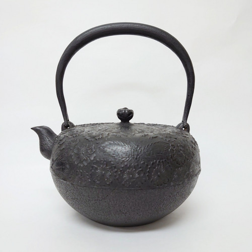 くんざん 薫山 南部型 3.5L 雲龍 砂鉄鉄瓶 本場盛岡 南部鉄瓶