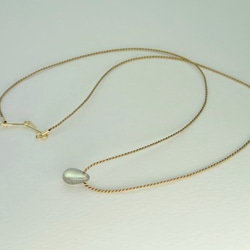 silk cord necklace ( labradorite ) 2枚目の画像
