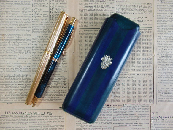 pen case/Blue Stripe 第1張的照片