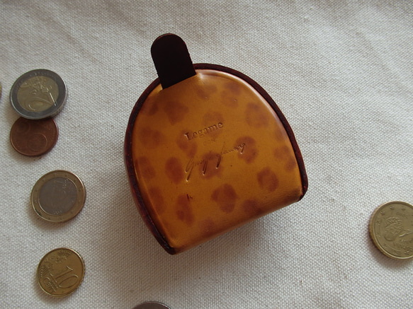 <訂製>coin case/Leopard,Yellow 第4張的照片