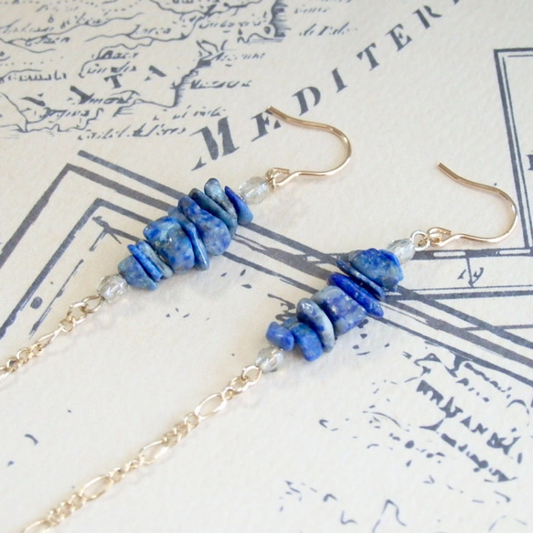 ピアス《Lapis Lazuli》 2枚目の画像