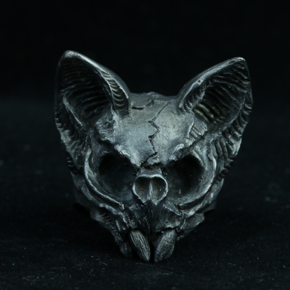 スカルリング-アニマルスカルリング、パンクロック、悪魔のジュエリー、反抗的な装備、ゴシックリング、バイキングリング、ロン