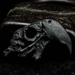 頭蓋骨のネックレス、オウムの頭蓋骨、頭蓋骨の魔女のネックレス、鳥のネックレス、野生動物のネックレス、彼女へのギフト 1枚目の画像