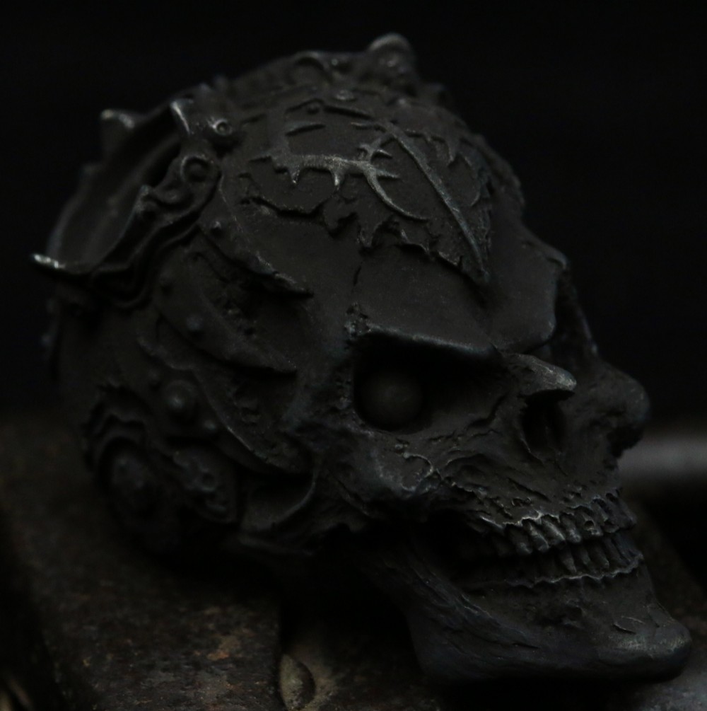 ピエロスカルペンダント、スカルペンダント、925スターリングシルバーペンダント-スカルペンダント丨スカルシルバーネックレ