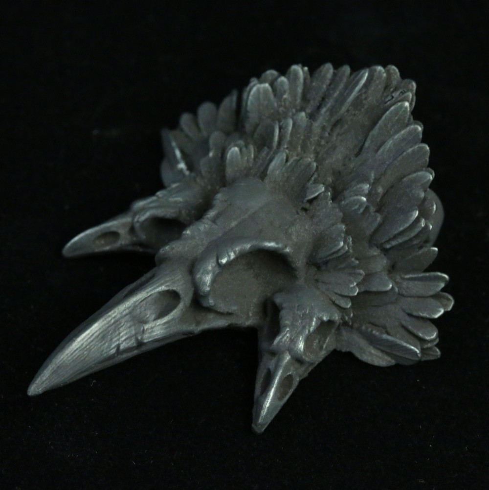 カラスペンダントスカルシルバーペンダントインディアンスタイルジュエリーアニマルスカルブラスペンダントシャープビリングクロ