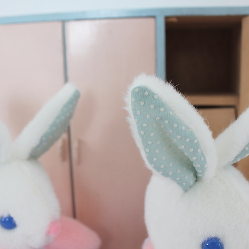 うさぎのぬいぐるみ/Sing ビンテージファブリック ぬいぐるみ Sophie