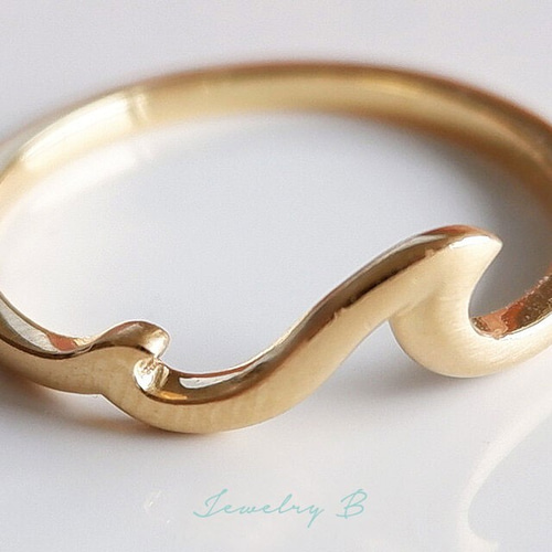 オーシャン ウェーブ リング』SILVER925×K18イエローゴールド