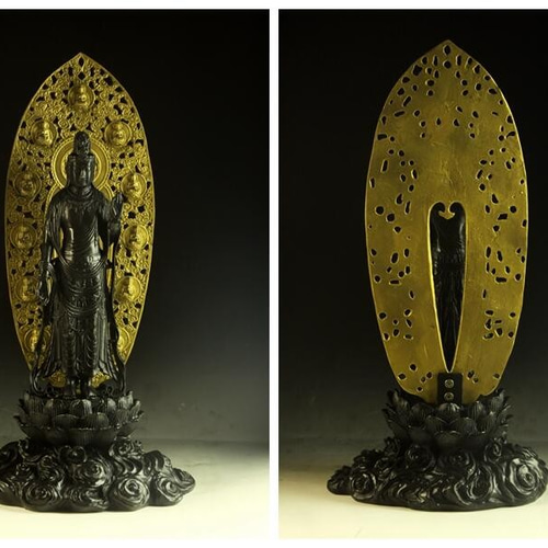 国宝 薬師寺東院堂「聖観音菩薩立像」の美しい仏像インテリア