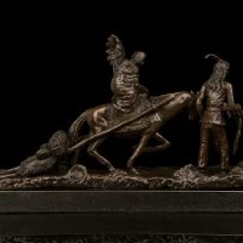 大人気ブロンズ像 馬に乗る家族 インテリア家具 置物 彫刻 銅像 彫像