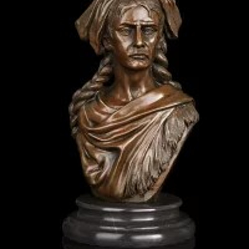 人形　銅製　ブロンズ像　オブジェ　置物　インテリア　工芸品　美術品　A2980 大人気ブロンズ像 乙女 インテリア 彫刻 銅像 インリア家具 置物 彫刻