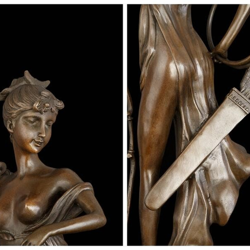 大人気ブロンズ像 女狩人 インテリア家具 置物 彫刻 銅像 彫像 美術品