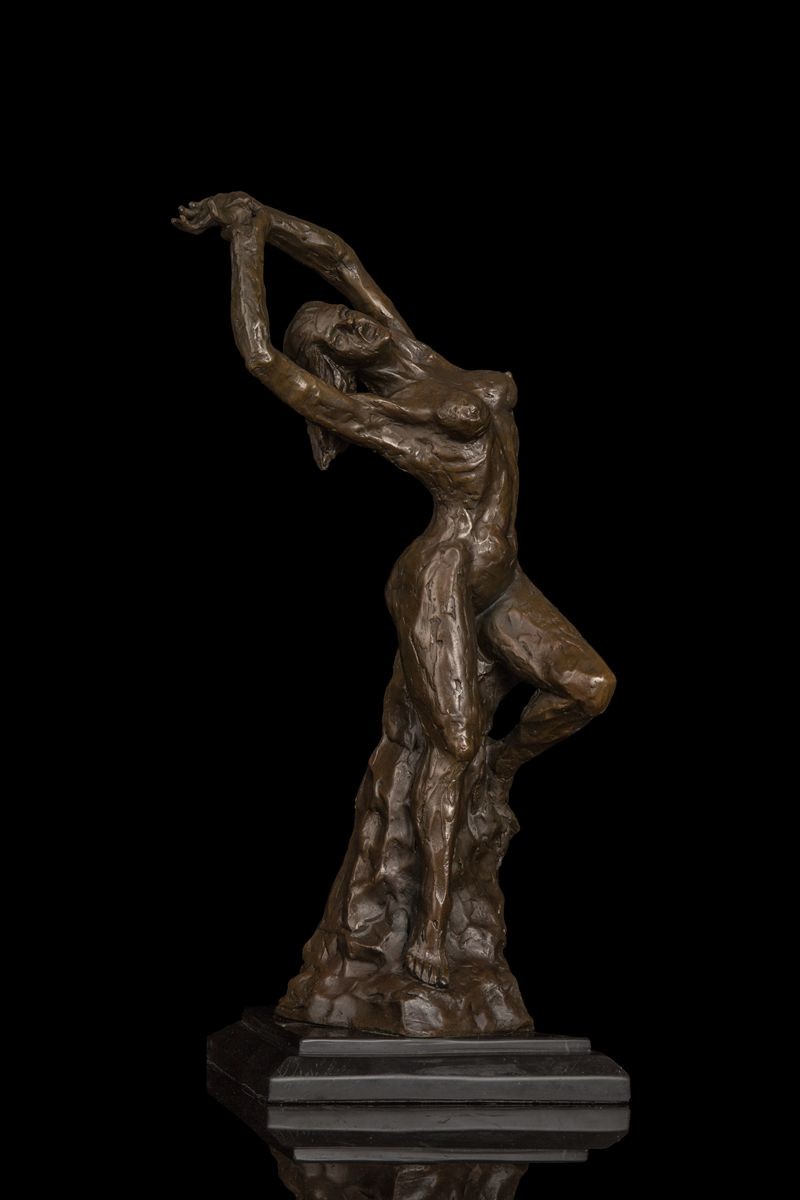 ブロンズ像 踊る裸婦の少女 インテリア家具 置物 彫刻 銅像 彫像