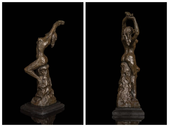 ブロンズ像　踊る裸婦の少女　インテリア家具　置物　彫刻　銅像　彫像　美術品フィギュア贈り物 プレゼント 2枚目の画像