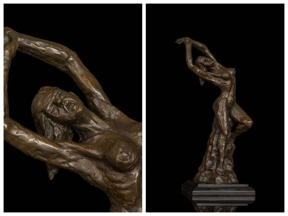 ブロンズ像　踊る裸婦の少女　インテリア家具　置物　彫刻　銅像　彫像　美術品フィギュア贈り物 プレゼント 3枚目の画像