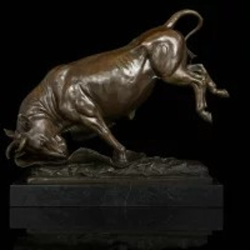 ブロンズ像 うし
