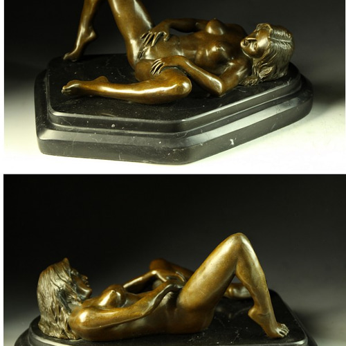 人気ブロンズ像 セクシーな裸女 Nino Oliviono 名品 インテリア 彫刻