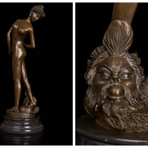 超人気ブロンズ像 裸の少女名品 インテリア家具 置物 彫刻 銅像 彫像