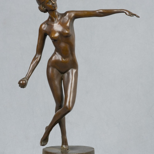 超人気ブロンズ像 踊る裸婦名品 インテリア家具 置物 彫刻 銅像 彫像