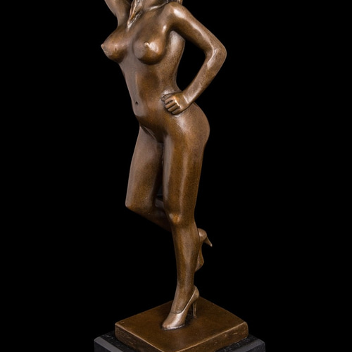 超人気ブロンズ像 裸の少女名品 インテリア家具 置物 彫刻 銅像 彫像