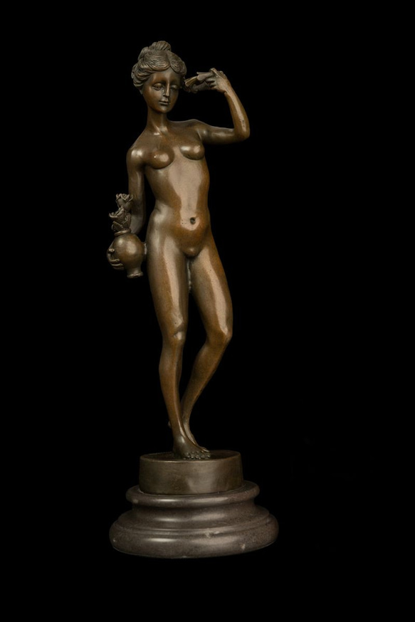 超人気ブロンズ像 裸の少女名品 インテリア家具 置物 彫刻 銅像 彫像