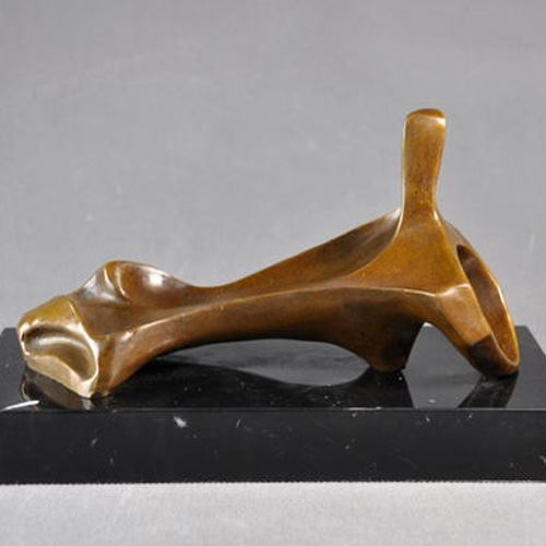 大人気ブロンズ 横になる人体 ヘンリー・ムーア 名品 25cm インテリア