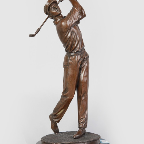 大人気ブロンズ像 ゴルフ男子 インテリア家具 置物 彫刻 銅像 彫像