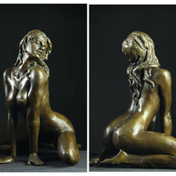 大人気ブロンズ像　セクシーな裸女　名品銅像　インテリア　彫刻　銅像　インテリア家具　置物　彫刻　銅像　彫像　美術品フィギ 2枚目の画像