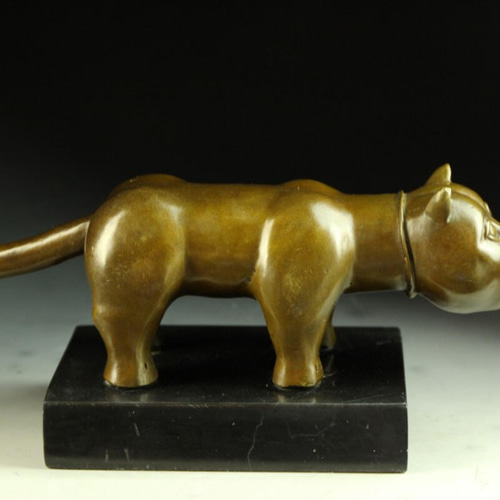 大人気ブロンズ像 太い猫 Botero 名品 インテリア家具 置物 彫刻 銅像