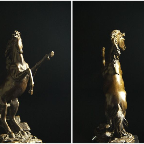 超人気ブロンズ像 馬 27cm インテリア家具 置物 彫刻 銅像 彫像 美術品 ...