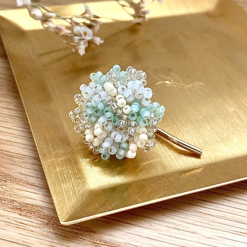 初心者OK ビーズキット» ビーズブーケ ポニーフック ミント ポニー