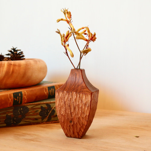 花器 花瓶 一輪挿し フラワーベース【Bタイプ（ウォールナット材  