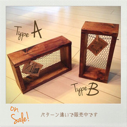 《再販》フェンスBOXアンティーク風 (Type-B) No.198 5枚目の画像