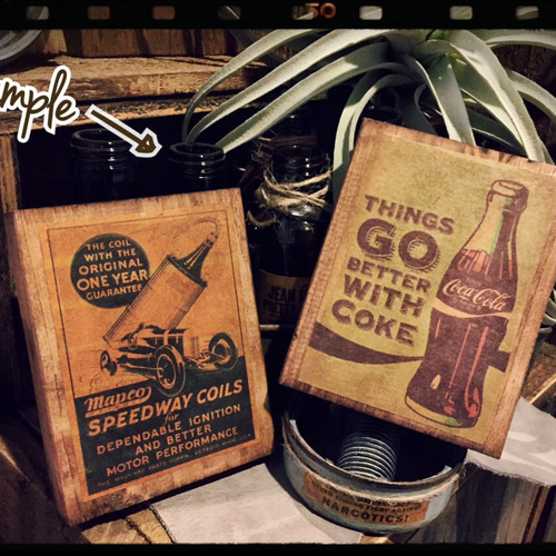 プチプラ‼︎》2枚セットで600yen☆アンティーク風ウッドプレート No