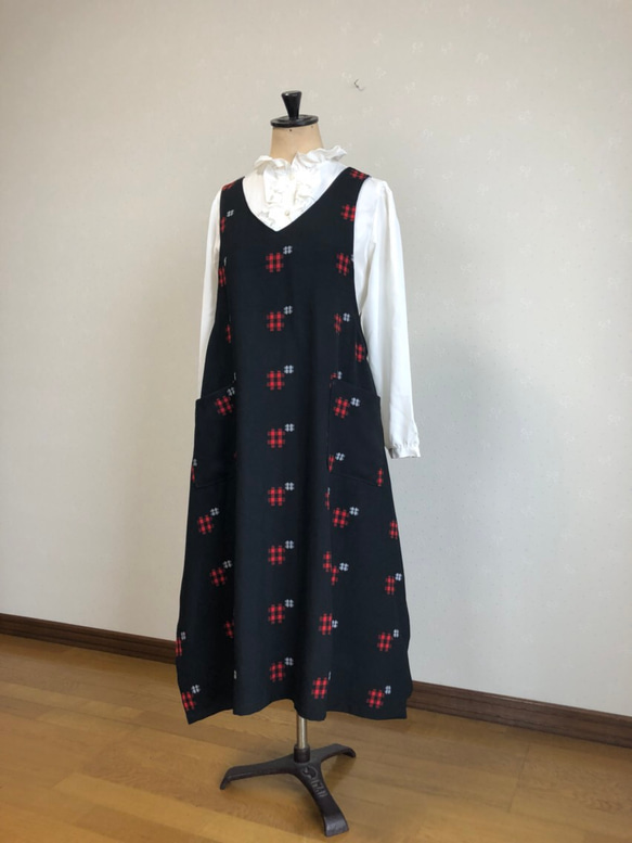 着物リメイク〜和風エプロンドレス エプロン Sewingroom Reico 着物リメイク〜和風エプロンドレス エプロン Sewingroom Reico
