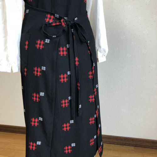 着物リメイク〜和風エプロンドレス エプロン Sewingroom Reico 着物リメイク〜和風エプロンドレス エプロン Sewingroom Reico