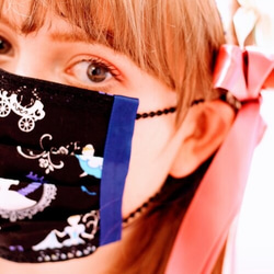 PRINCESS・マスクファッション・コットン・青と黒 7枚目の画像