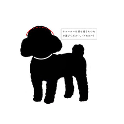 小型犬用　MEARISオリジナル本革チョーカー (迷子札) まゆはなちゃん様専用オーダーページ 4枚目の画像