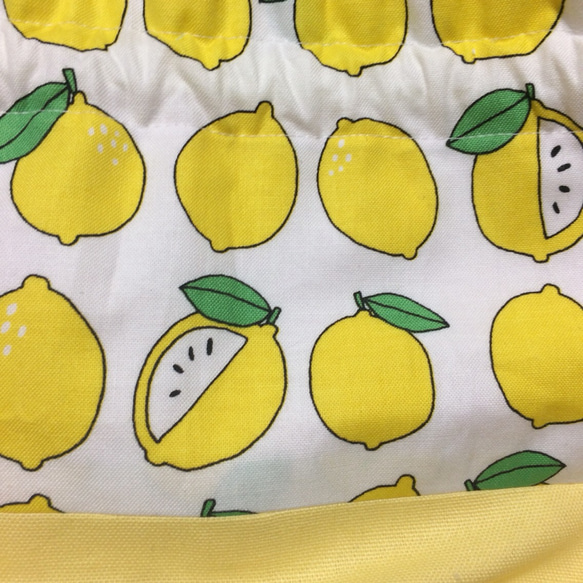 お弁当袋＆コップ袋セット♡レモン 5枚目の画像
