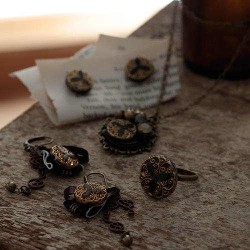 ヴィンテージシャネルボタンのネックレス ネックレス