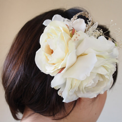 Wedding* White Flower Head Dress 1枚目の画像