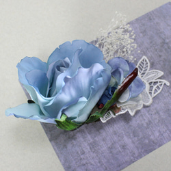 **2way** blue flower ヘッドドレス 3枚目の画像